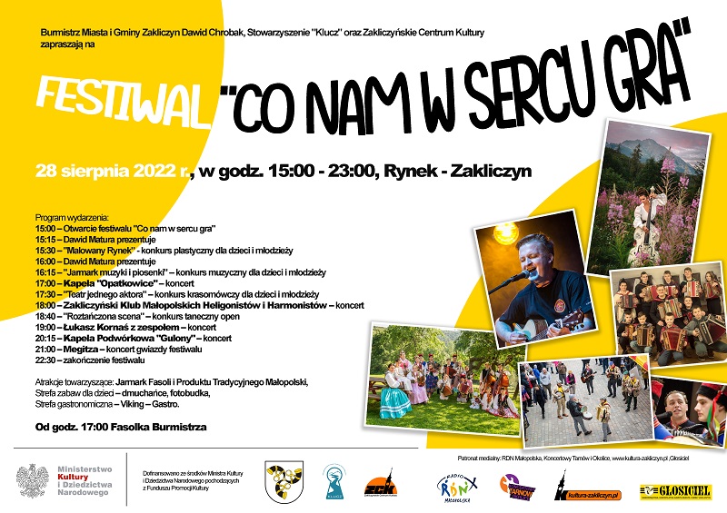 Festiwal co nam w&nbsp;sercu gra plakat