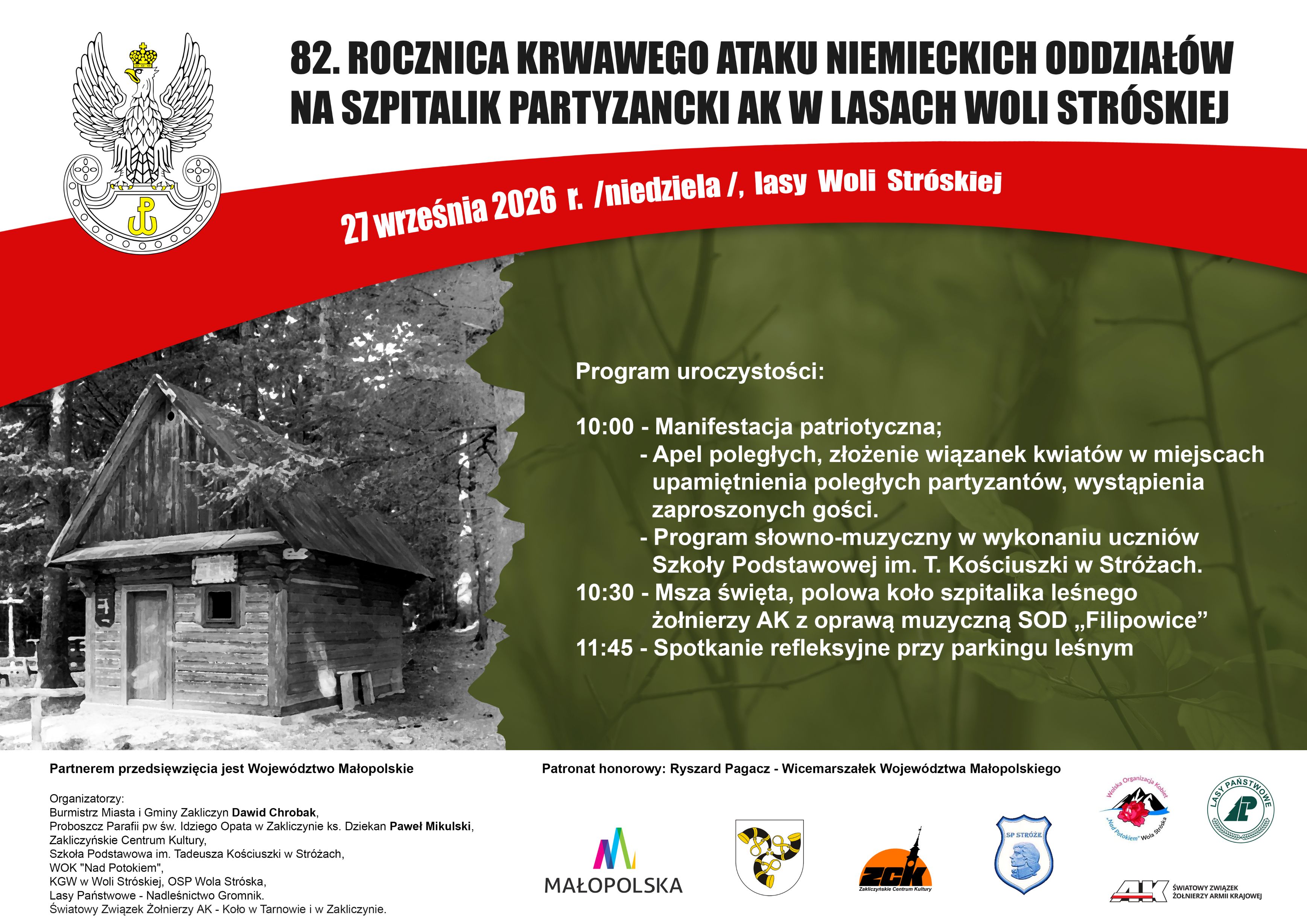Zaproszenie na uroczystości rocznicowe na „Mogiłę” 
