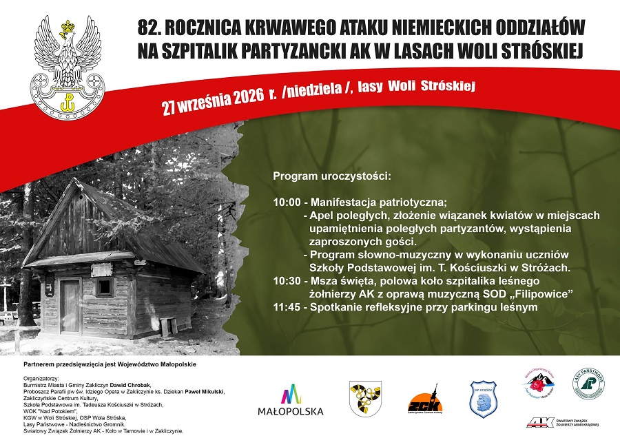 Zaproszenie na uroczystości rocznicowe na „Mogiłę” 
